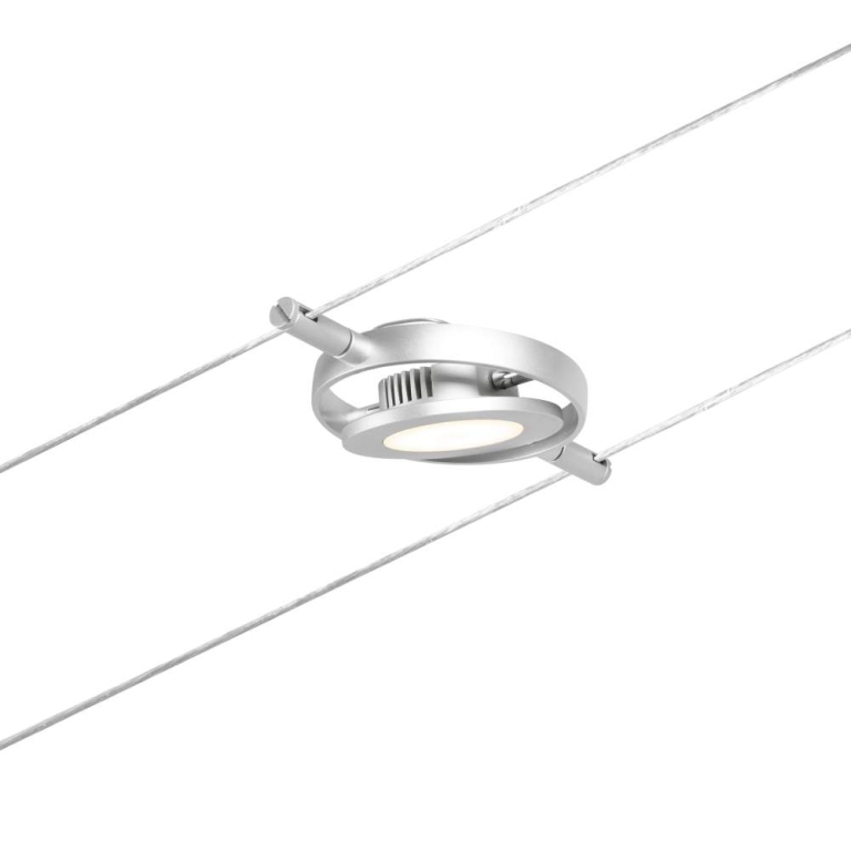 Paulmann LED Seilsystem RoundMac Einzelspot 280lm 4,5W 3000K 12V Chrom matt/Chrom