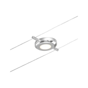 LED Seilsystem RoundMac Einzelspot 280lm 4,5W 3000K 12V Chrom matt/Chrom