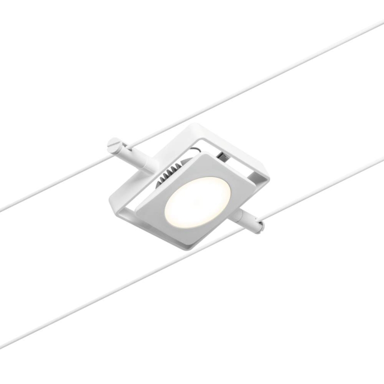 Paulmann LED Seilsystem MacLED Basisset 5x250lm 5x4,5W 3000K 230/12V Weiß/Chrom
