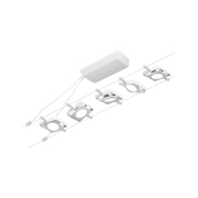 LED Seilsystem MacLED Basisset 5x250lm 5x4,5W 3000K 230/12V Weiß/Chrom