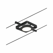 Seilsystem Spot MacLED Schwarz matt#Chrom 1x4,5W 3.000K DC 60VA