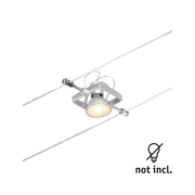 Seilsystem Mac II Einzelspot GU5,3 max. 10W 12V Chrom matt
