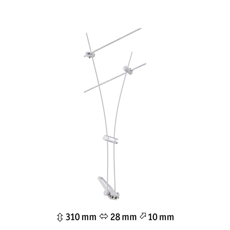 Paulmann Seilsystem Comet Einzelspot GU5,3 max. 50W 12V Weiß matt