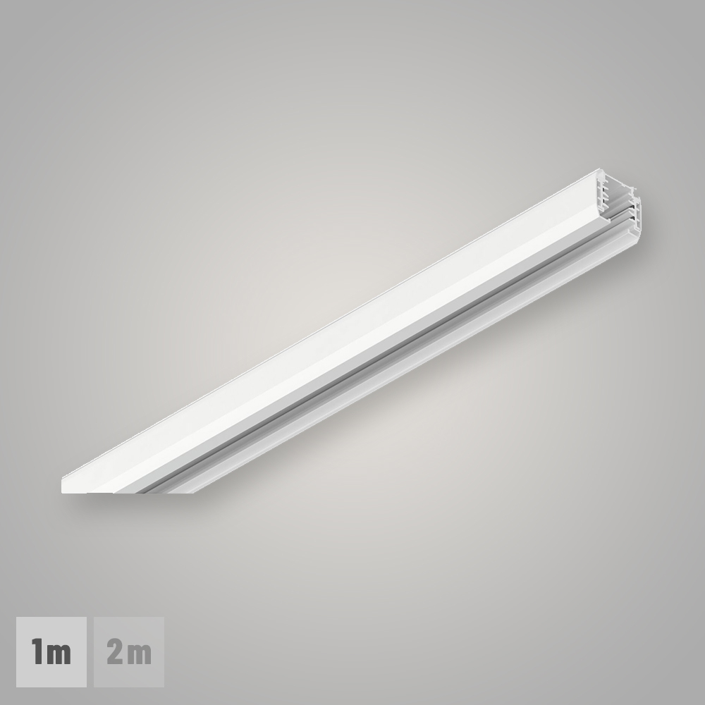 1-Phasen - Stromschiene - 230V - 1m - weiß