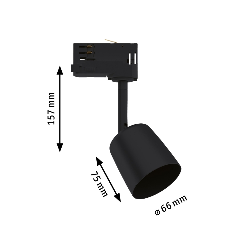Paulmann ProRail3 Schienenspot Cover schwarz GU10 max. 10W