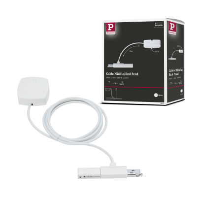 URail Einspeisung Kabel 2m hängend Weiß max. 1000W 230V
