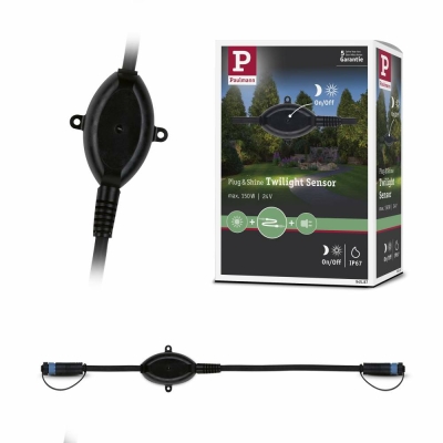 Paulmann Plug & Shine Dämmerungssensor Twilight Outdoor IP67 schwarz