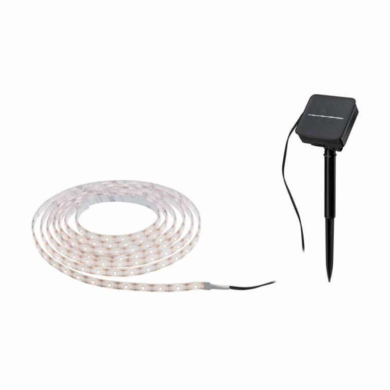 Paulmann Solar LED Stripe mit Dämmerungssensor IP44 3m 2700K warmweiß 0,3W Schwarz