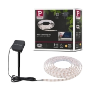 Solar LED Stripe mit Dämmerungssensor IP44 3m 2700K warmweiß 0,3W Schwarz