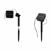 Solar LED Stripe mit Dämmerungssensor IP44 3m RGB 0,3W Schwarz