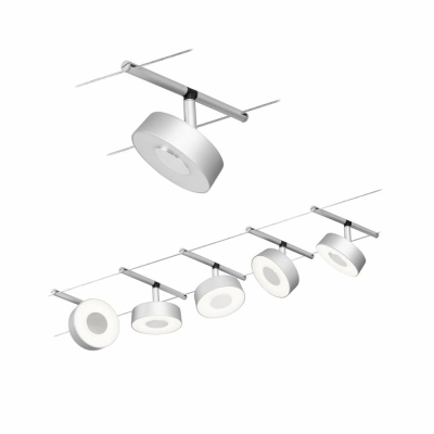 Paulmann LED Seilsystem Circle Basisset 5x180lm 5x5W 3000K 230/12V Chrom matt/Chrom