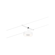 LED Seilsystem Circle Einzelspot 180lm 5W 3000K 12V Weiß matt/Chrom