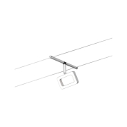 LED Seilsystem Frame Einzelspot 280lm 4,8W 3000K 12V Chrom matt/Chrom