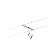 LED Seilsystem Frame Einzelspot 280lm 4,8W 3000K 12V Chrom matt/Chrom