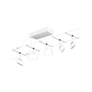 LED Seilsystem Frame Basisset 5x280lm 5x4,8W 3000K 230/12V Weiß matt/Chrom
