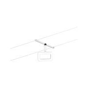 LED Seilsystem Frame Einzelspot 280lm 4,8W 3000K 12V Weiß matt/Chrom