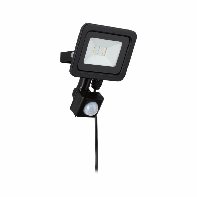Paulmann Park + Light LED Außenwandleuchte Carportleuchte Bimea mit Bewegungsmelder 4,5W IP65 3000K Schwarz Metall