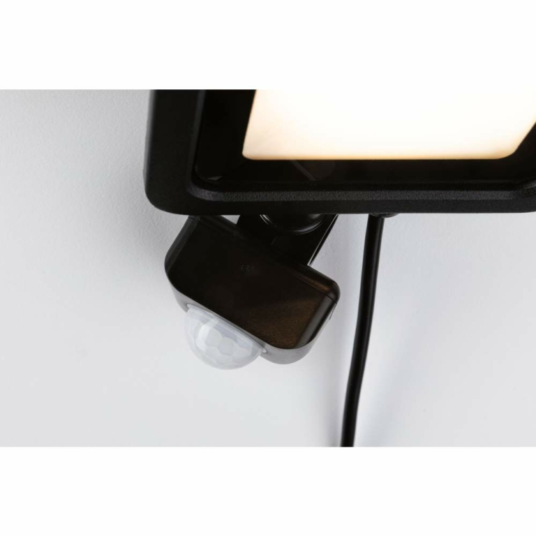 Paulmann Park + Light LED Außenwandleuchte Carportleuchte Bimea mit Bewegungsmelder 4,5W IP65 3000K Schwarz Metall