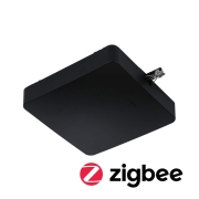 URail ZigBee Mittel-Einspeisung Schwarz matt Smart Home max. 300W