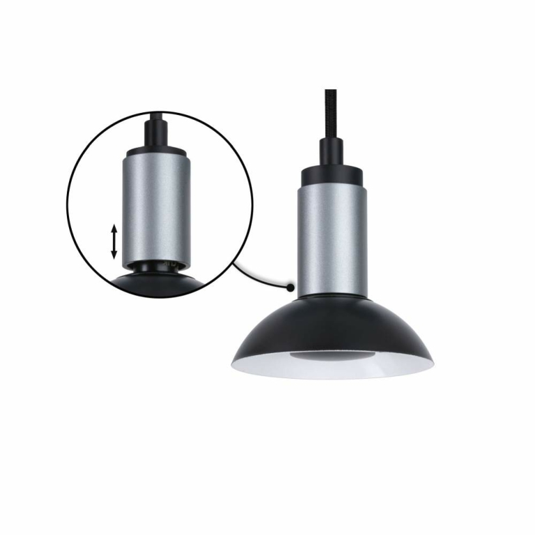 Paulmann Neordic Pendelleuchte Runa GU10   max. 20W Schwarz,Anthrazit