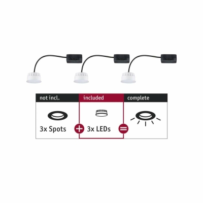 Nova 2700K Einbauleuchten | Lampen1a 6W 93069 Coin Paulmann LED-Modul 470lm für