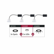 Einbauleuchte Choose LED-Modul Coin 3er-Set 6W 2700K Non Dim 230V