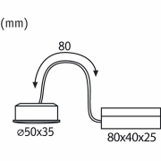 LED-Modul Coin Nova Plus für Einbauleuchten 50mm  Coin 6W 520lm 230V  4000K Satin