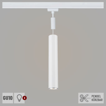 URail Pendel Catalejo GU10  max. 10W   230V Weiß,Chrom matt