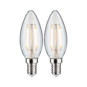 LED Kerze Filament   E14 230V 2x250lm 2x2,7W 2700K  Klar