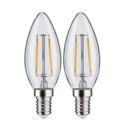 LED Kerze Filament   E14 230V 2x250lm 2x2,7W 2700K  Klar