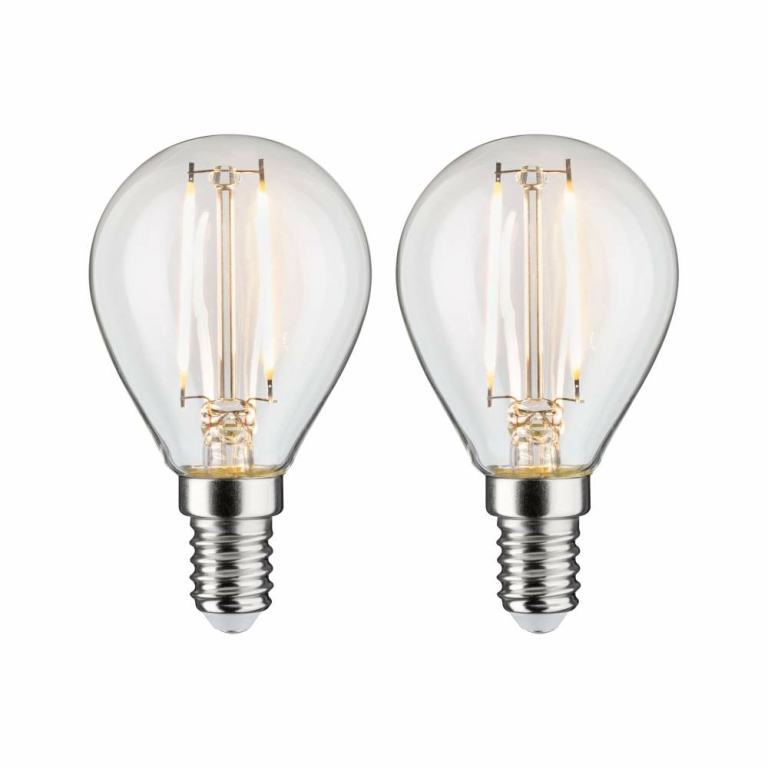 Paulmann LED Tropfen Filament   E14 230V 2x250lm 2x2,7W 2700K  Klar