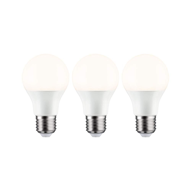 Paulmann LED Birne 3er-Pack E27 230V 3x806lm 3x8,0W 2700K  Opal