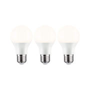 LED Birne 3er-Pack E27 230V 3x806lm 3x8,0W 2700K  Opal