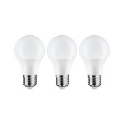 LED Birne 3er-Pack E27 230V 3x806lm 3x8,0W 2700K  Opal