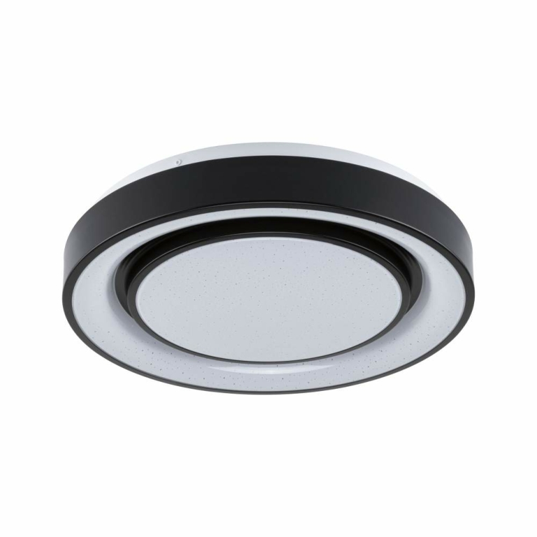 Paulmann LED Deckenleuchte Rainbow mit Regenbogeneffekt    RGBW 2650lm 230V 22W  Schwarz#Weiß