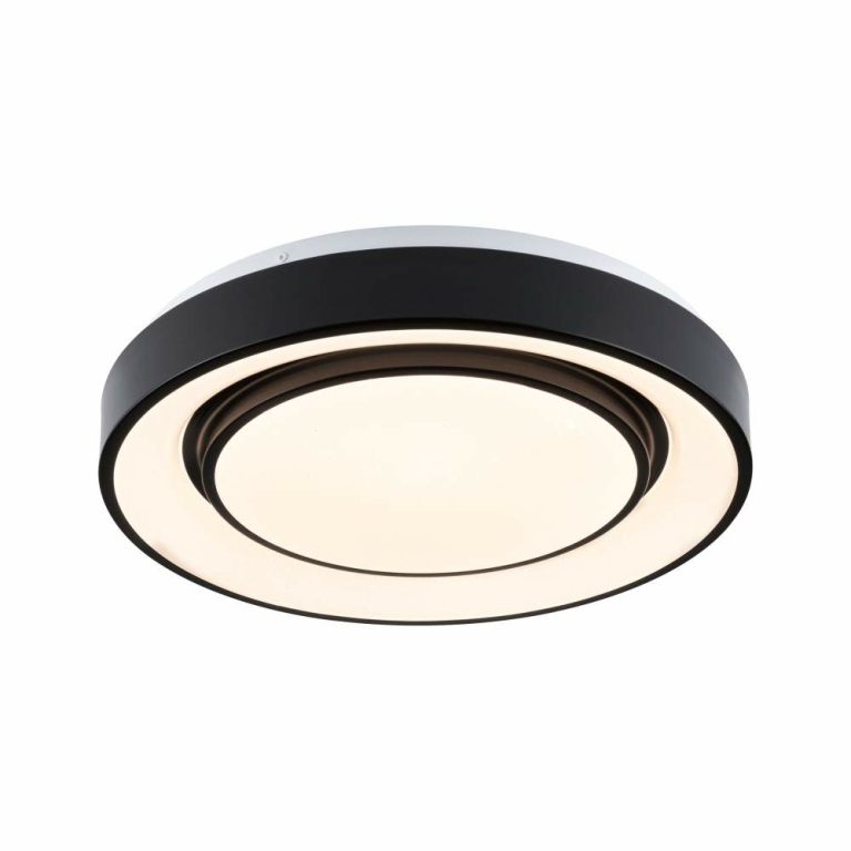 Paulmann LED Deckenleuchte Rainbow mit Regenbogeneffekt    RGBW 2650lm 230V 22W  Schwarz#Weiß