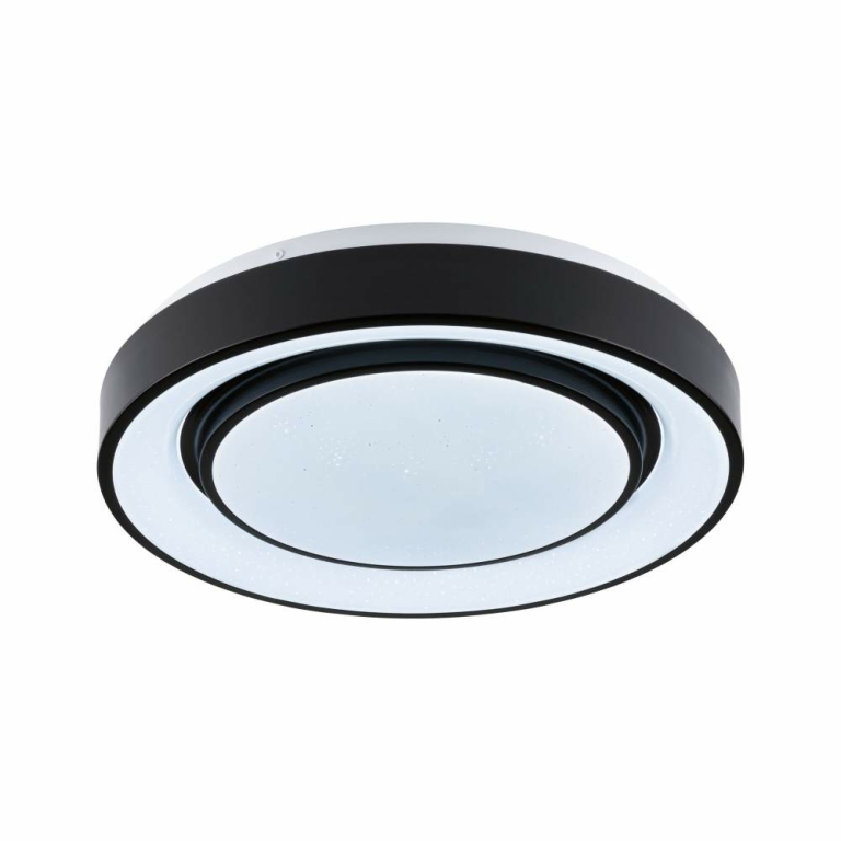 Paulmann LED Deckenleuchte Rainbow mit Regenbogeneffekt    RGBW 2650lm 230V 22W  Schwarz#Weiß