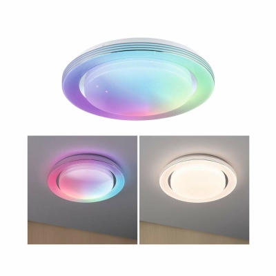 Paulmann LED Deckenleuchte Rainbow mit Regenbogeneffekt    RGBW 2650lm 230V 22W  Chrom#Weiß