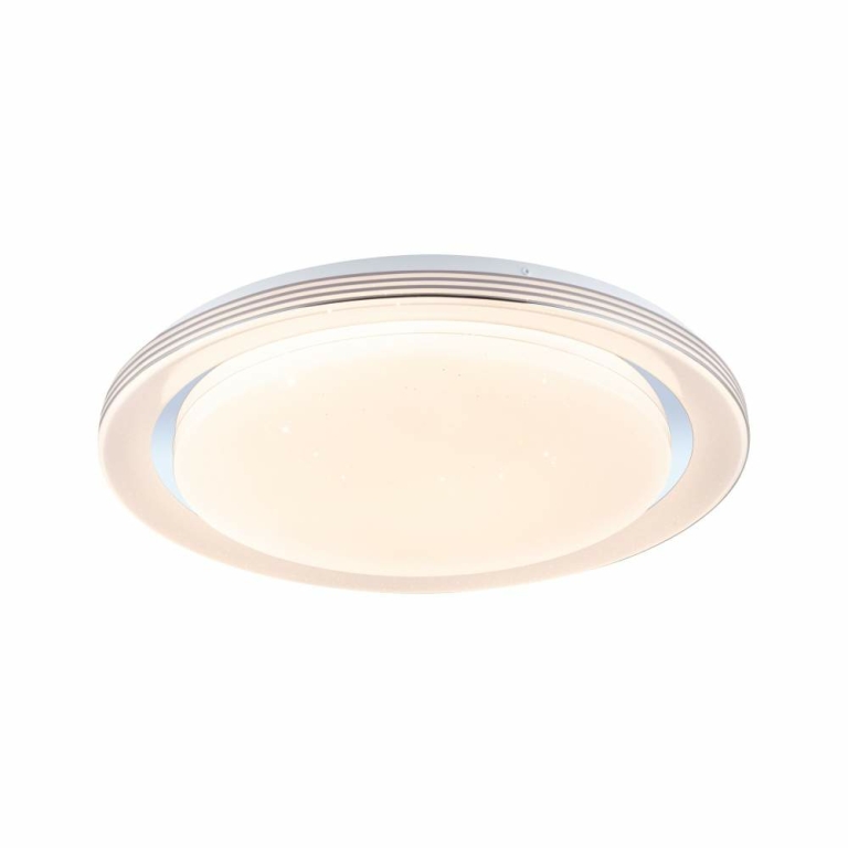 Paulmann LED Deckenleuchte Rainbow mit Regenbogeneffekt    RGBW 4750lm 230V 38,5W  Chrom#Weiß