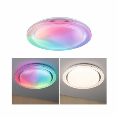 Paulmann LED Deckenleuchte Rainbow mit Regenbogeneffekt    RGBW 4750lm 230V 38,5W  Chrom#Weiß