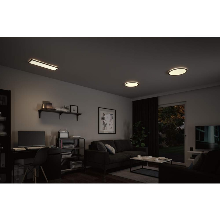 Paulmann LED Panel Atria Shine   eckig 580x200mm 4000K Schwarz
