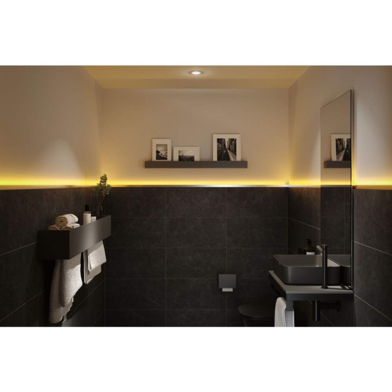 Paulmann LumiTiles LED Strip Aufbauprofil Top 1m Alu eloxiert/Satin