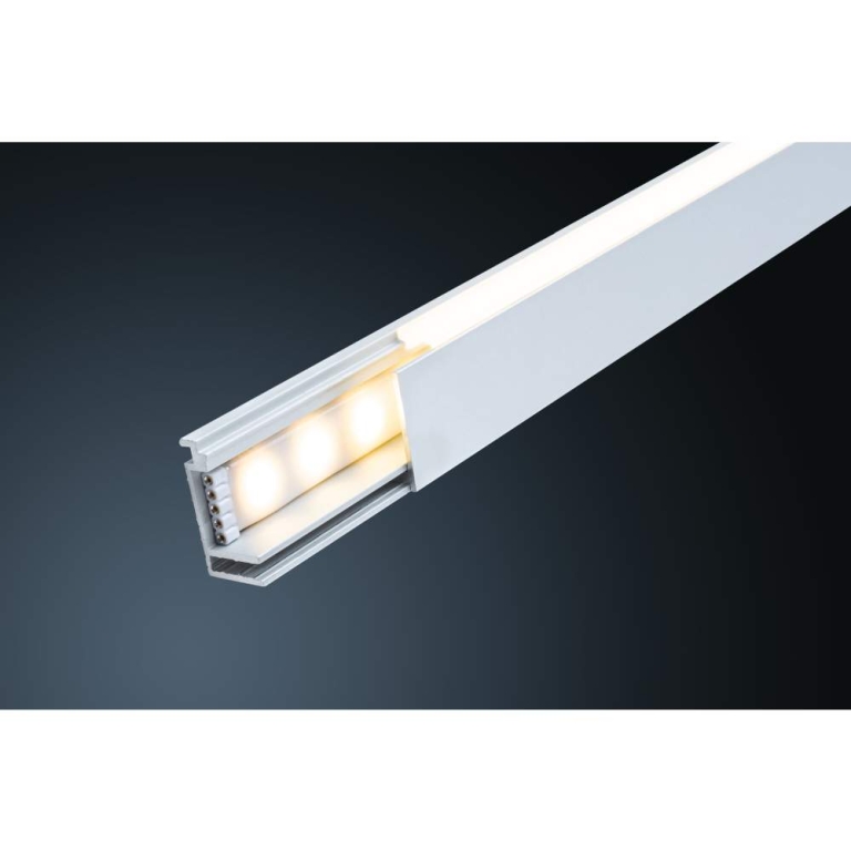 Paulmann LumiTiles LED Strip Aufbauprofil Top 1m Alu eloxiert/Satin