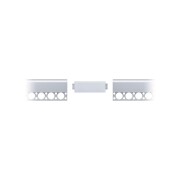 LumiTiles Zubehör Profil Top Abdeckung  80x24mm Telegrau