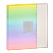 LumiTiles LED Fliesen Square 2er-Set IP44 100x10mm 2x65lm 230/12V 2x0,75W RGBW Weiß Kunststoff/Aluminium