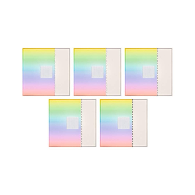 Paulmann LumiTiles LED Fliesen Square 5er-Set IP44 100x10mm 5x65lm 230/12V 5x0,75W RGBW Weiß Kunststoff/Aluminium