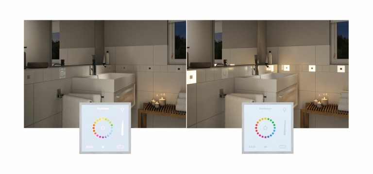 Paulmann LumiTiles Touch Modul Square Smart Home Zigbee 3.0 IP44 RGBW+ Weiß