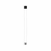 LED Pendelleuchte Aldan II   8,3 / 1x5W Schwarz#Alu gebürstet