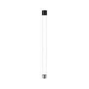 LED Pendelleuchte Aldan II   8,3 / 1x5W Schwarz#Alu gebürstet