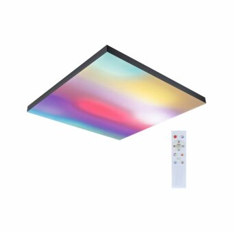 LED Panel Velora Rainbow dynamicRGBW   eckig 595x595mm RGBW Schwarz